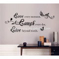 wholesale many words wall sticker LOVE,LAUGH, LIVE wall sticker for living room QTS031